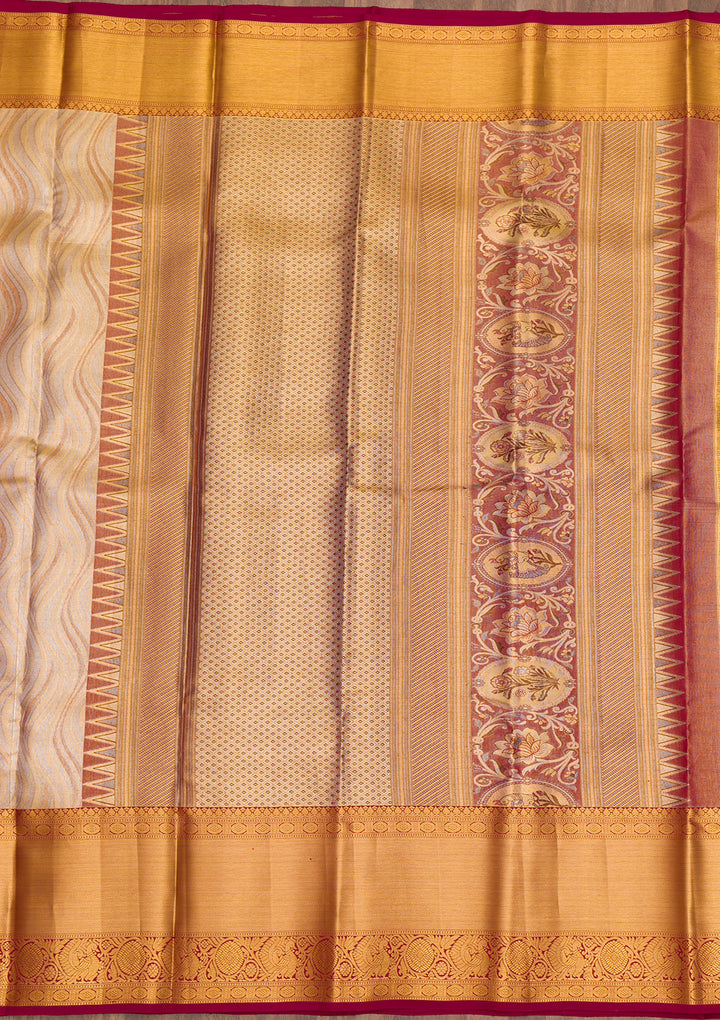 Gold Zariwork Pure Silk Saree