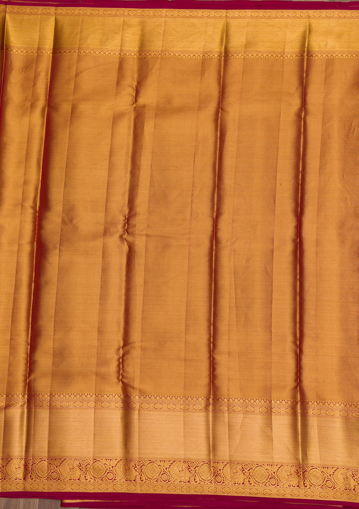 Gold Zariwork Pure Silk Saree