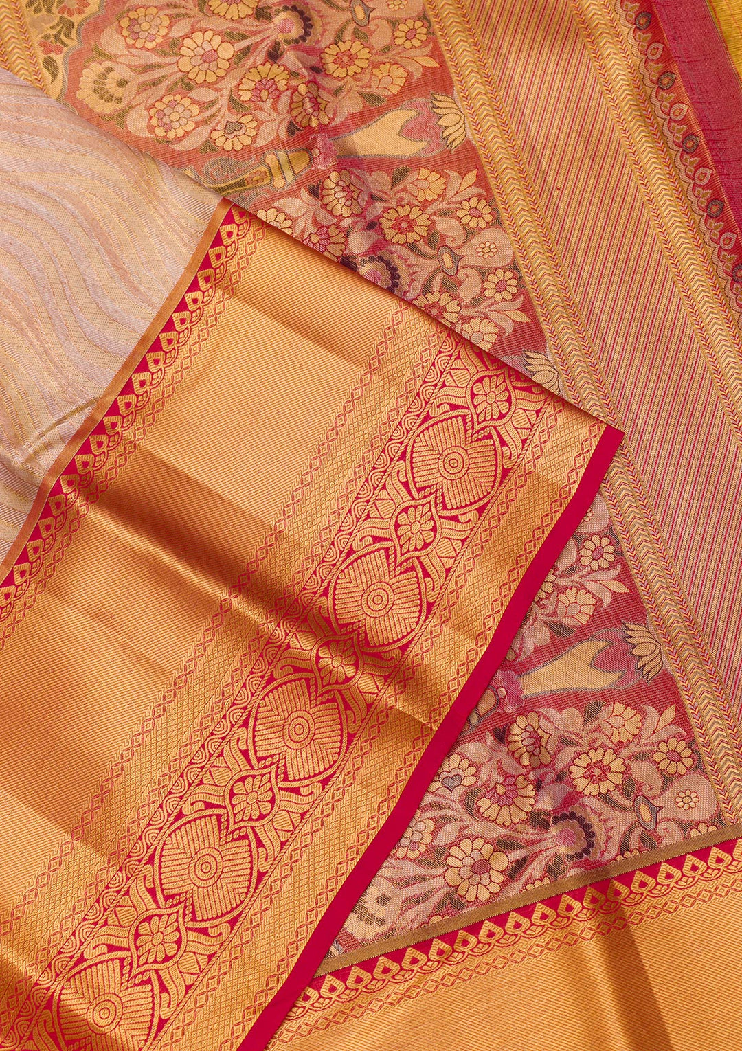 Gold Zariwork Pure Silk Saree