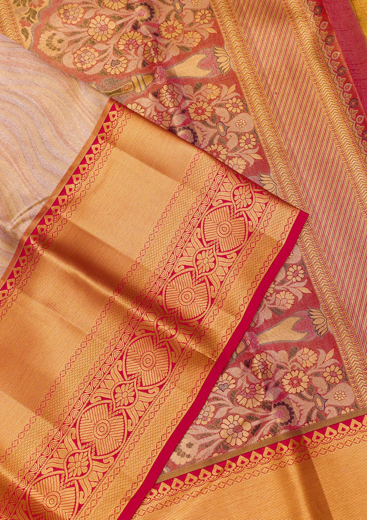 Gold Zariwork Pure Silk Saree