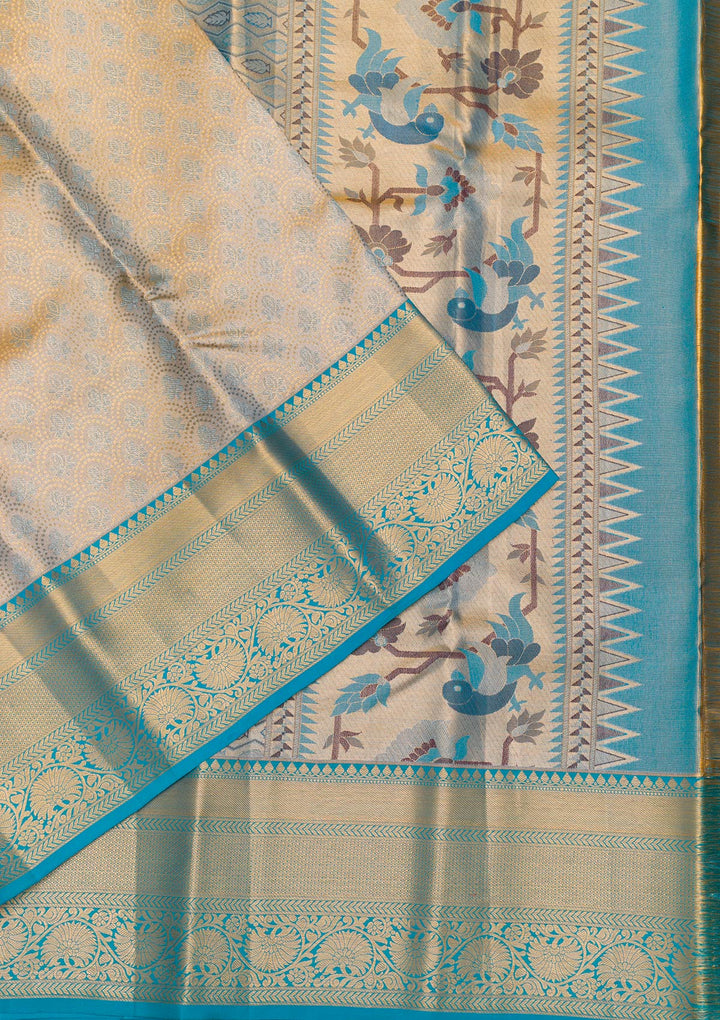 Gold Zariwork Banarasi Pure Silk Saree