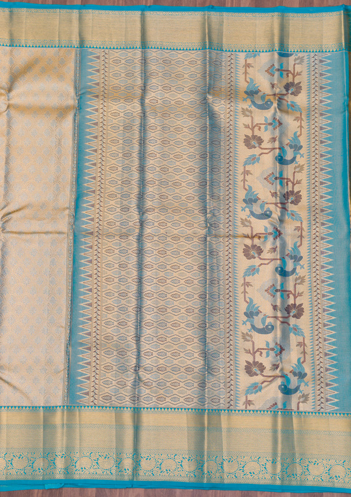 Gold Zariwork Banarasi Pure Silk Saree