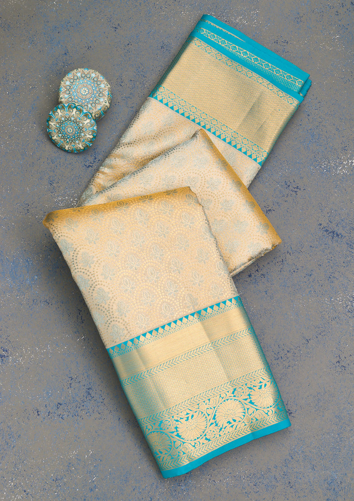 Gold Zariwork Banarasi Pure Silk Saree