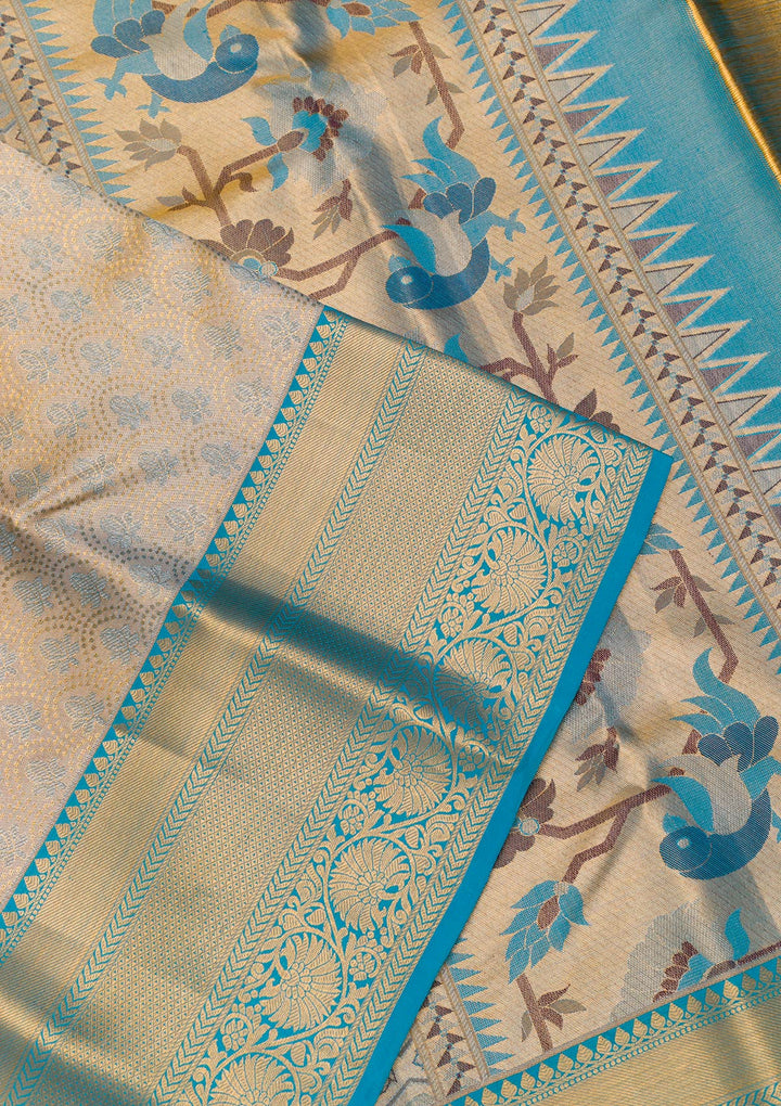 Gold Zariwork Banarasi Pure Silk Saree