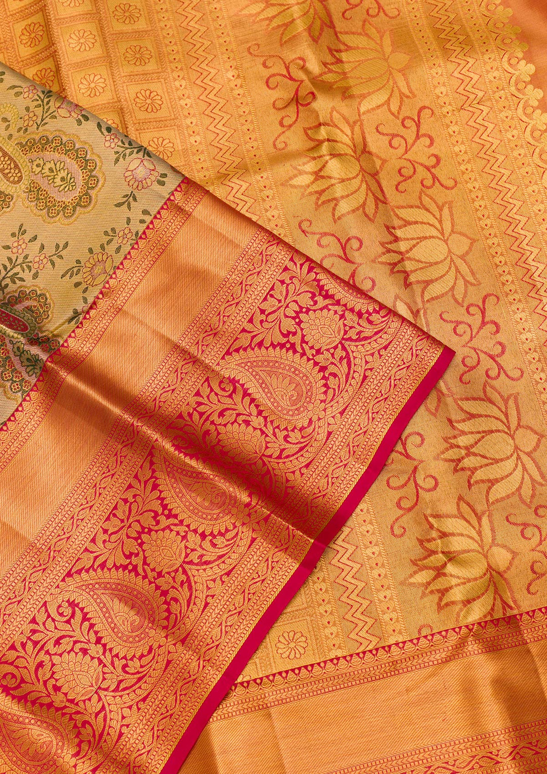 Gold Zariwork Pure Silk Saree