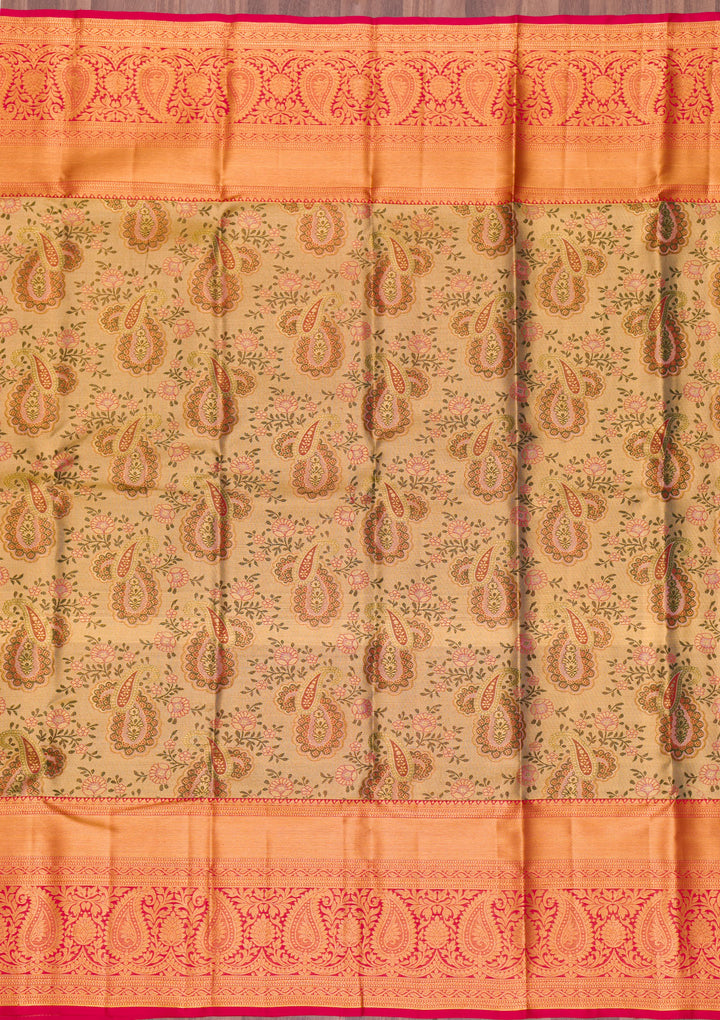 Gold Zariwork Pure Silk Saree