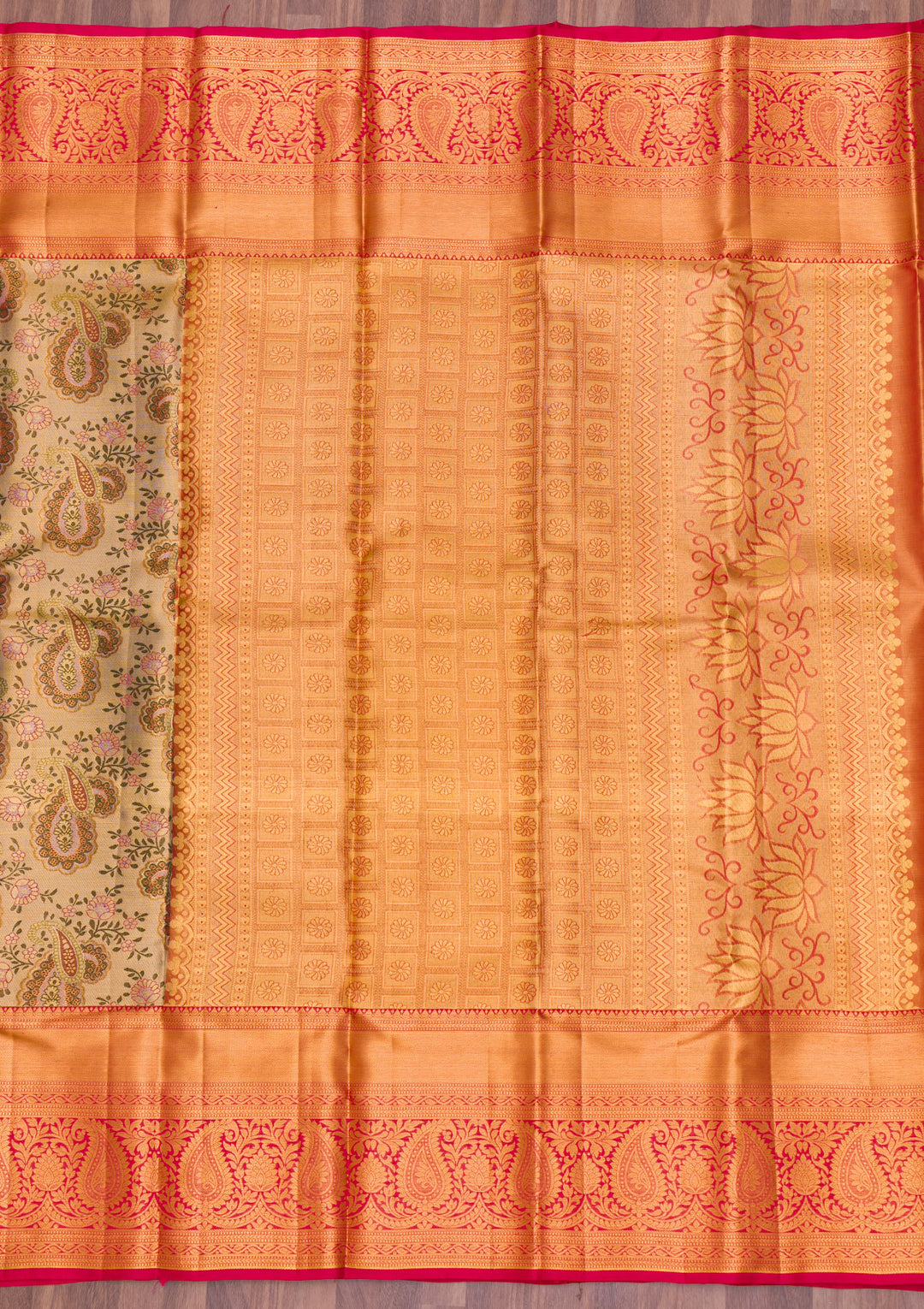 Gold Zariwork Pure Silk Saree