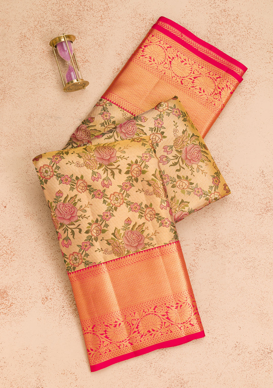 Gold Zariwork Kanjivaram Pure Silk Saree