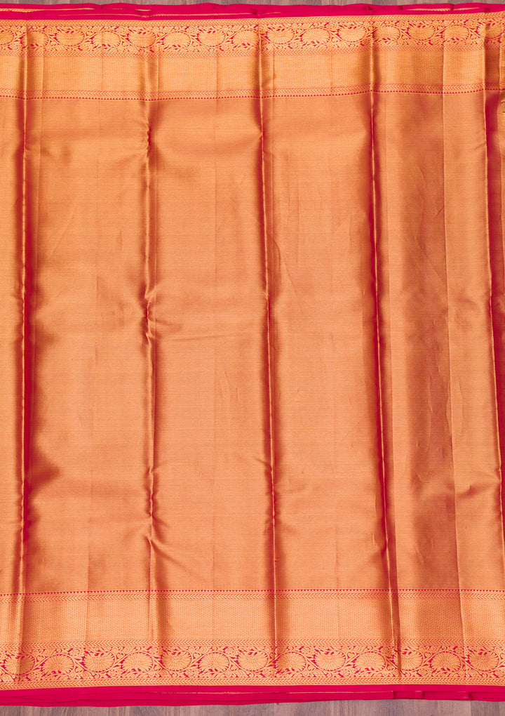 Gold Zariwork Kanjivaram Pure Silk Saree