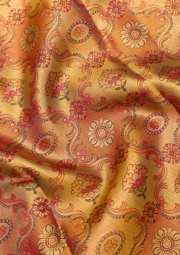 Gold Zariwork Pure Silk Saree