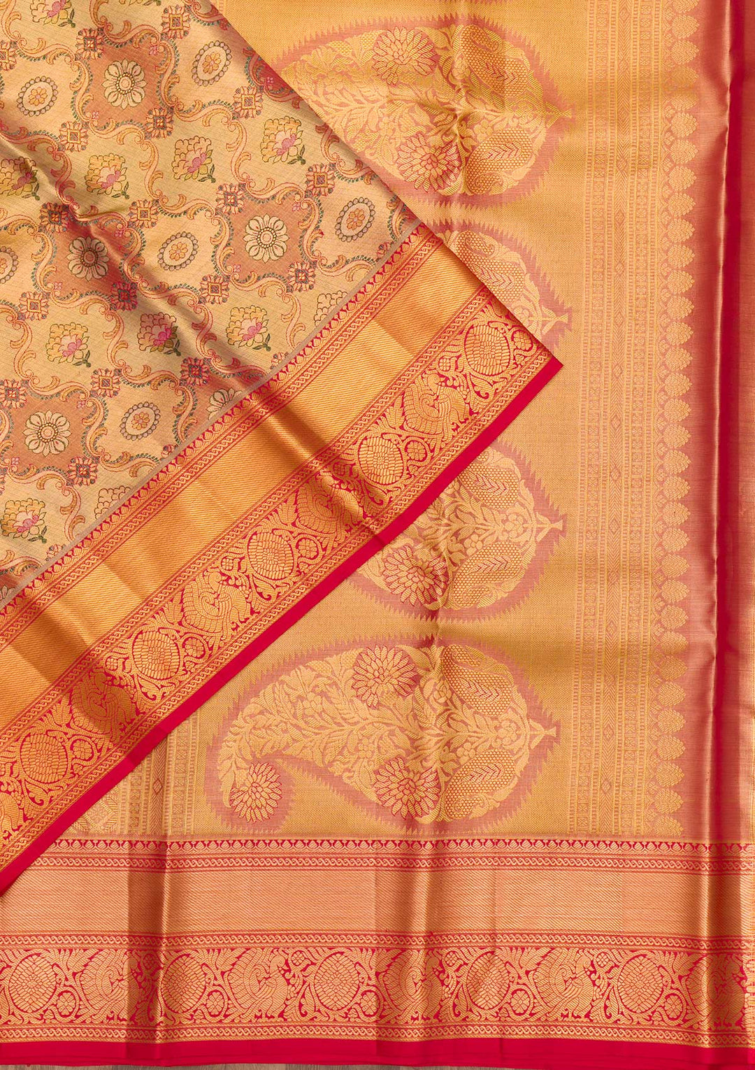 Gold Zariwork Pure Silk Saree