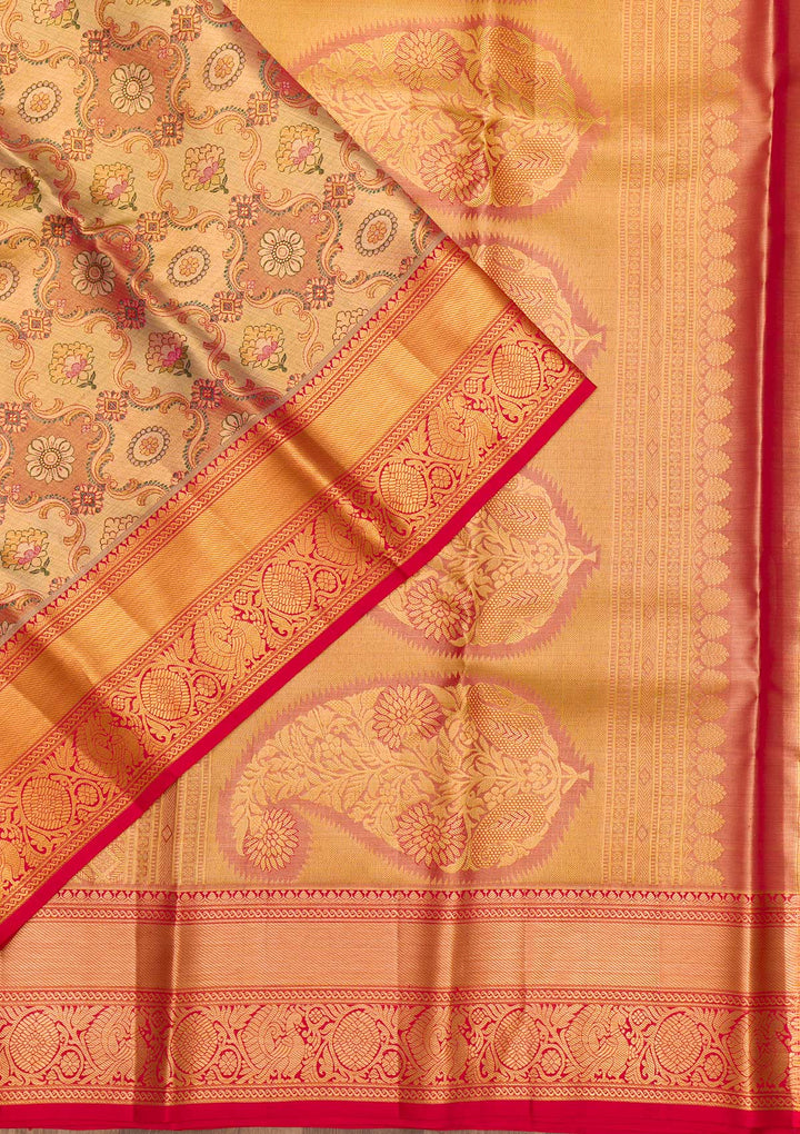 Gold Zariwork Pure Silk Saree