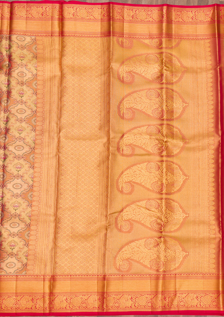 Gold Zariwork Pure Silk Saree
