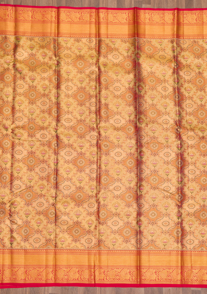 Gold Zariwork Pure Silk Saree