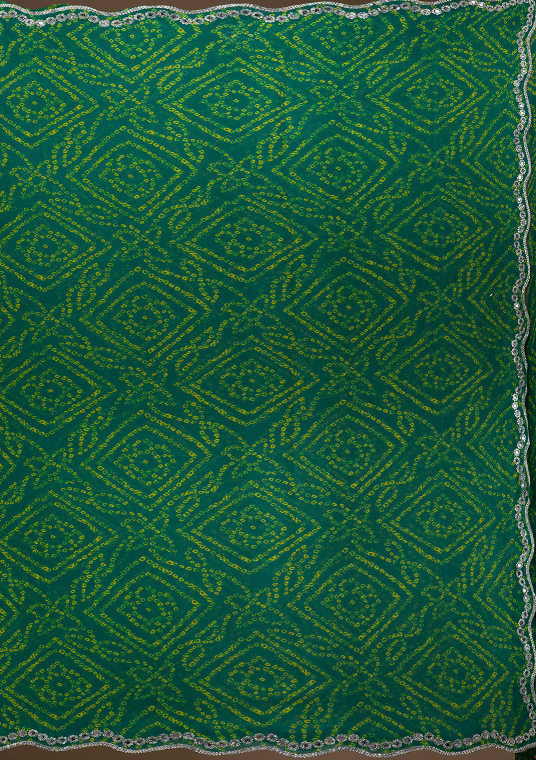 Green Stonework Georgette Saree