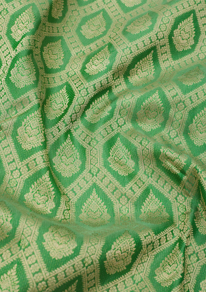 Green Zariwork Pure Silk Saree