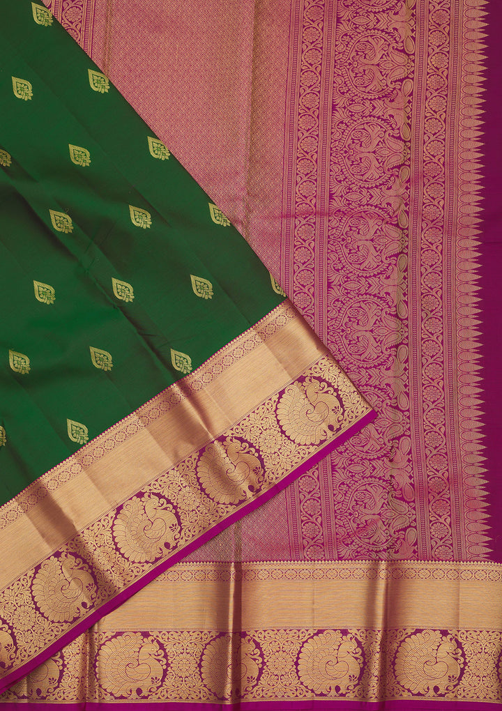 Green Zariwork Pure Silk Saree