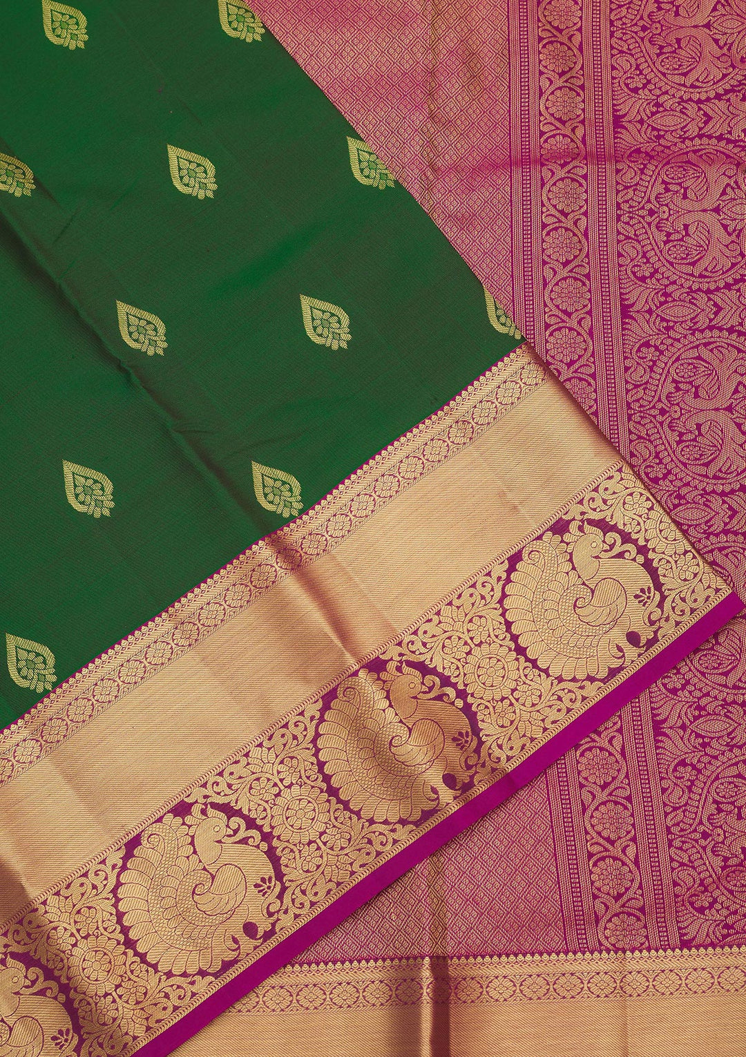 Green Zariwork Pure Silk Saree