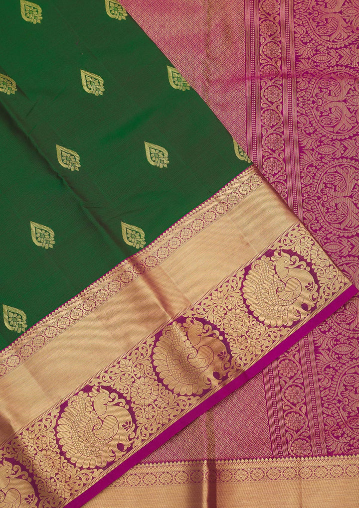 Green Zariwork Pure Silk Saree