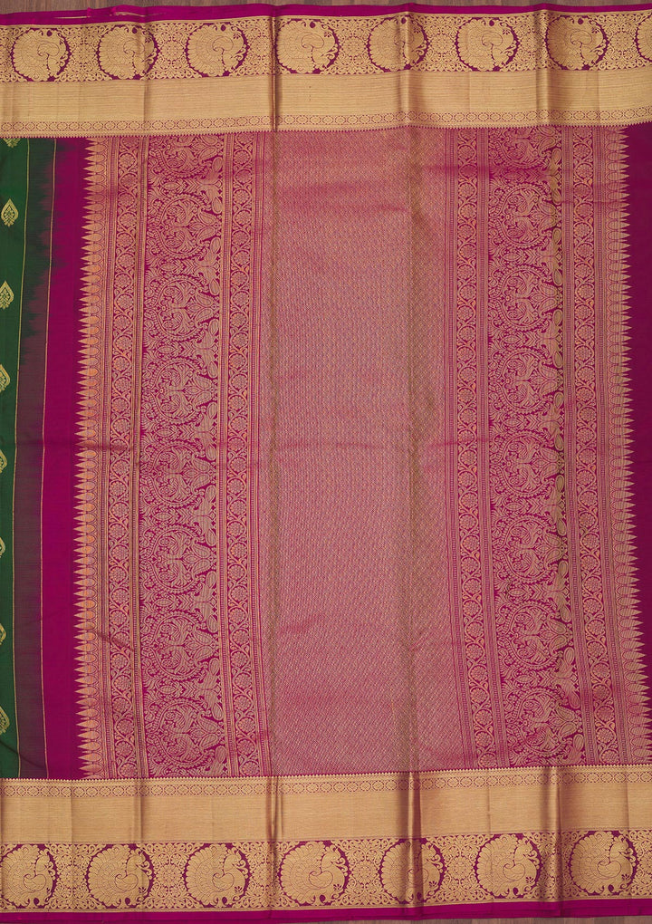 Green Zariwork Pure Silk Saree