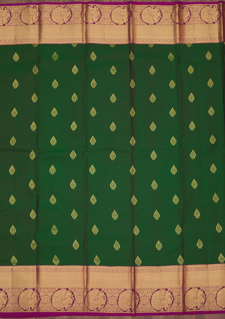 Green Zariwork Pure Silk Saree