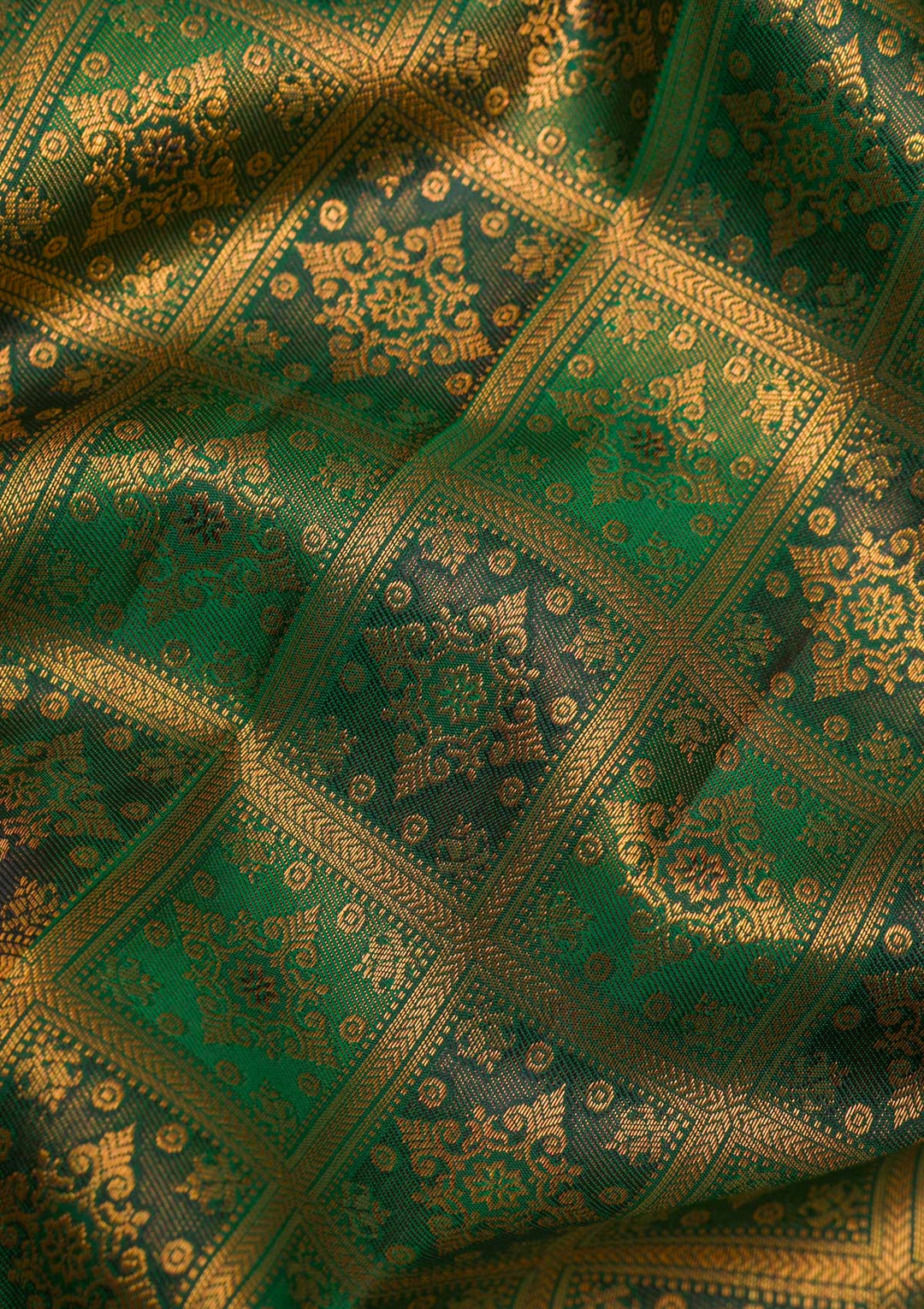 Green Gold Zariwork Pure Silk Saree