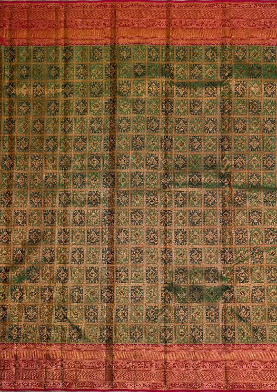 Green Gold Zariwork Pure Silk Saree
