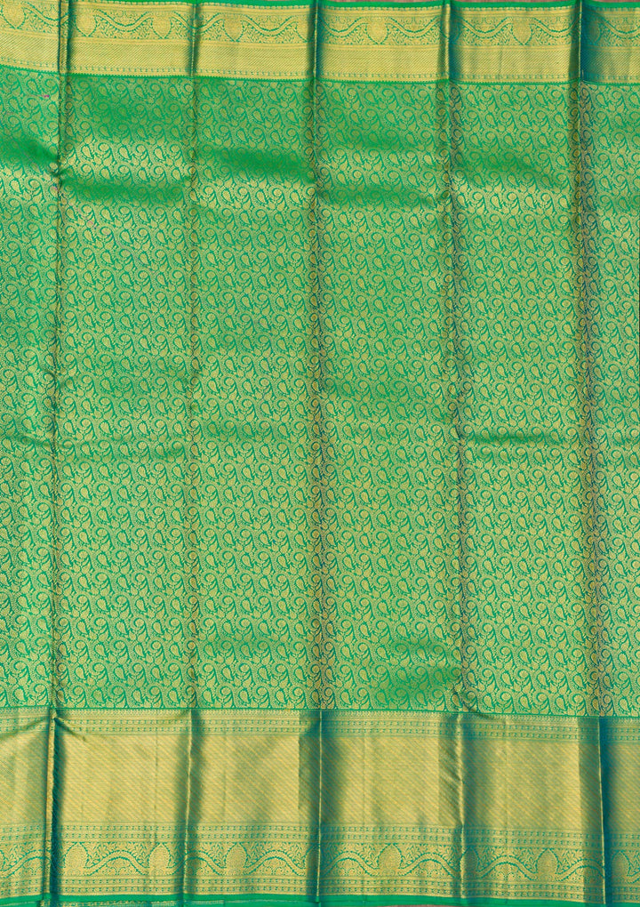 Green Zariwork Banarasi Pure Silk Saree