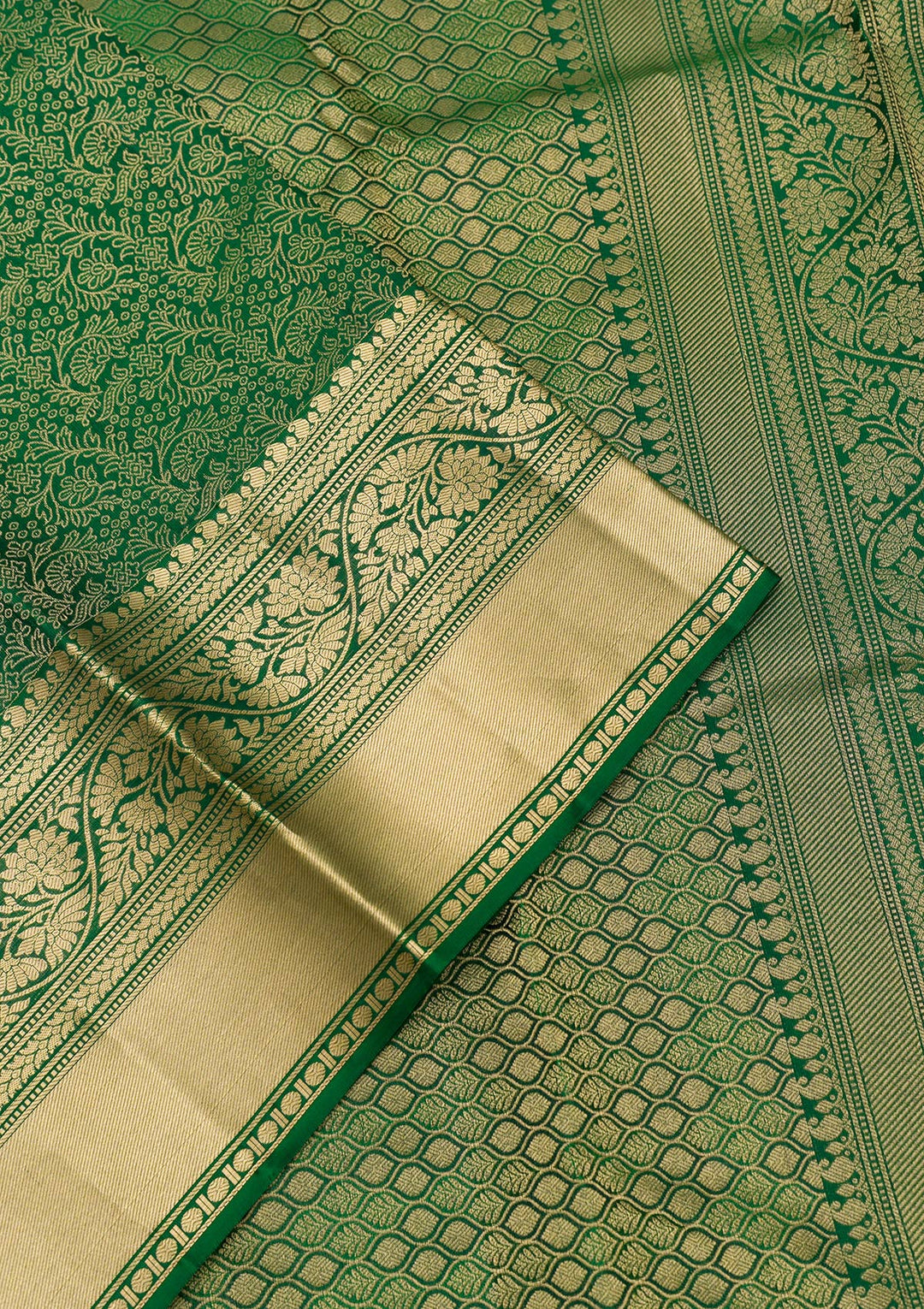 Green Zariwork Kanjivaram Pure Silk Saree