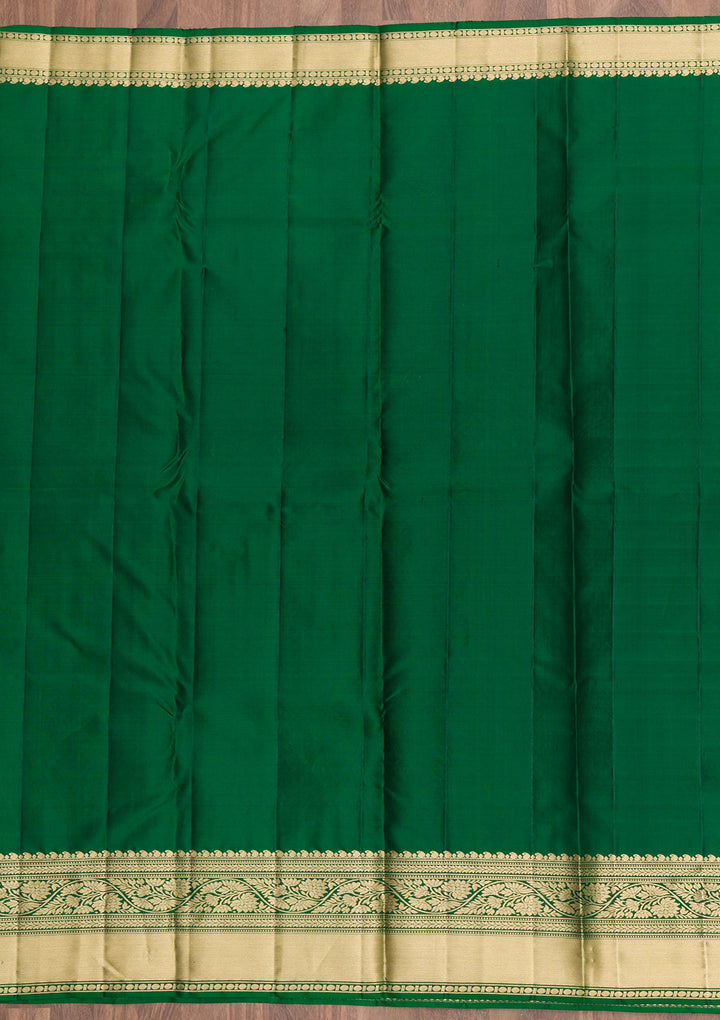 Green Zariwork Kanjivaram Pure Silk Saree