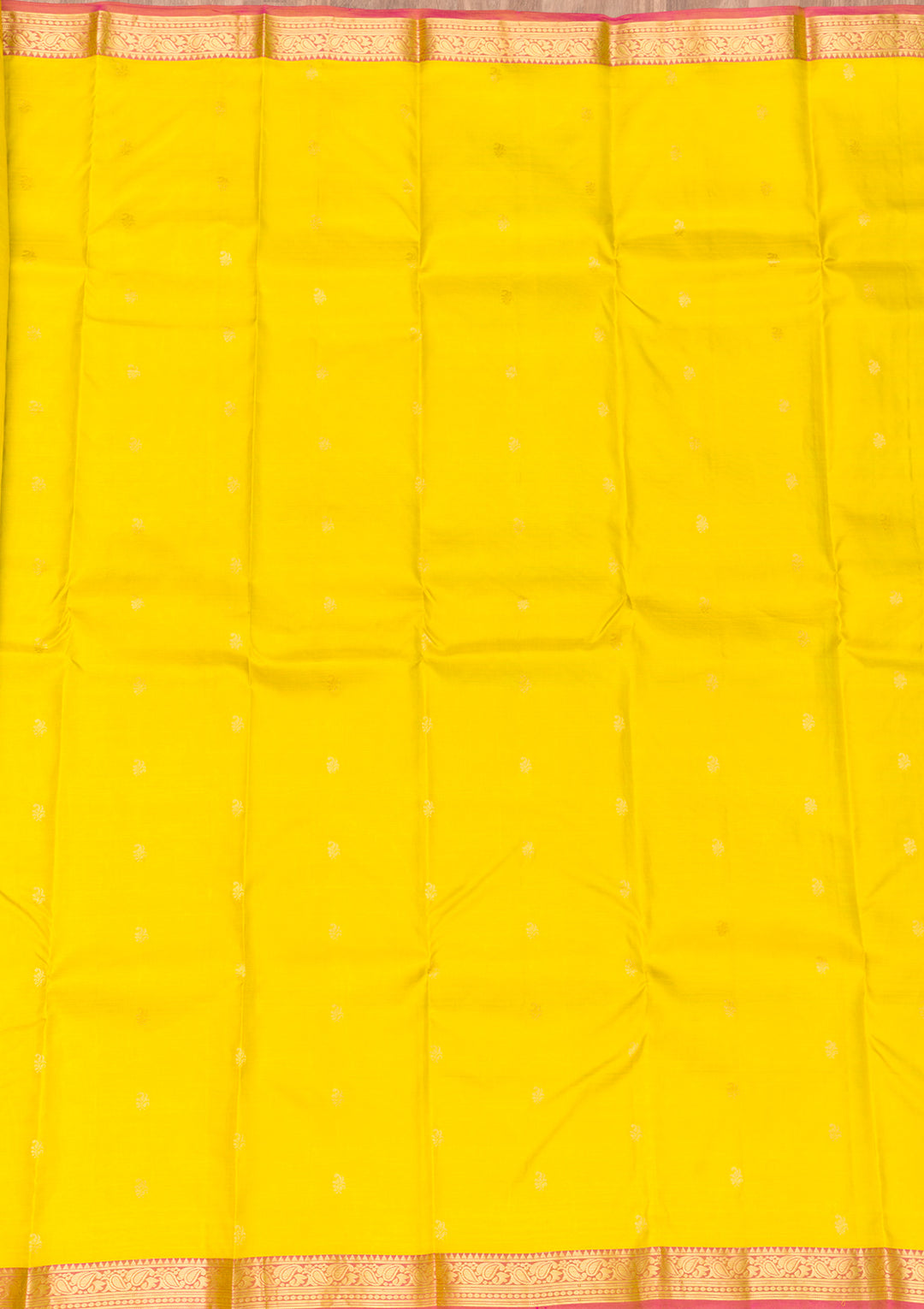 Mustard Zariwork Kanjivaram Pure Silk Saree