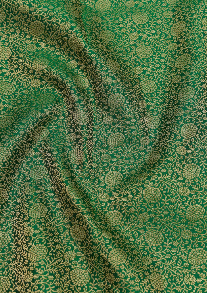 Green Zariwork Kanjivaram Pure Silk Saree