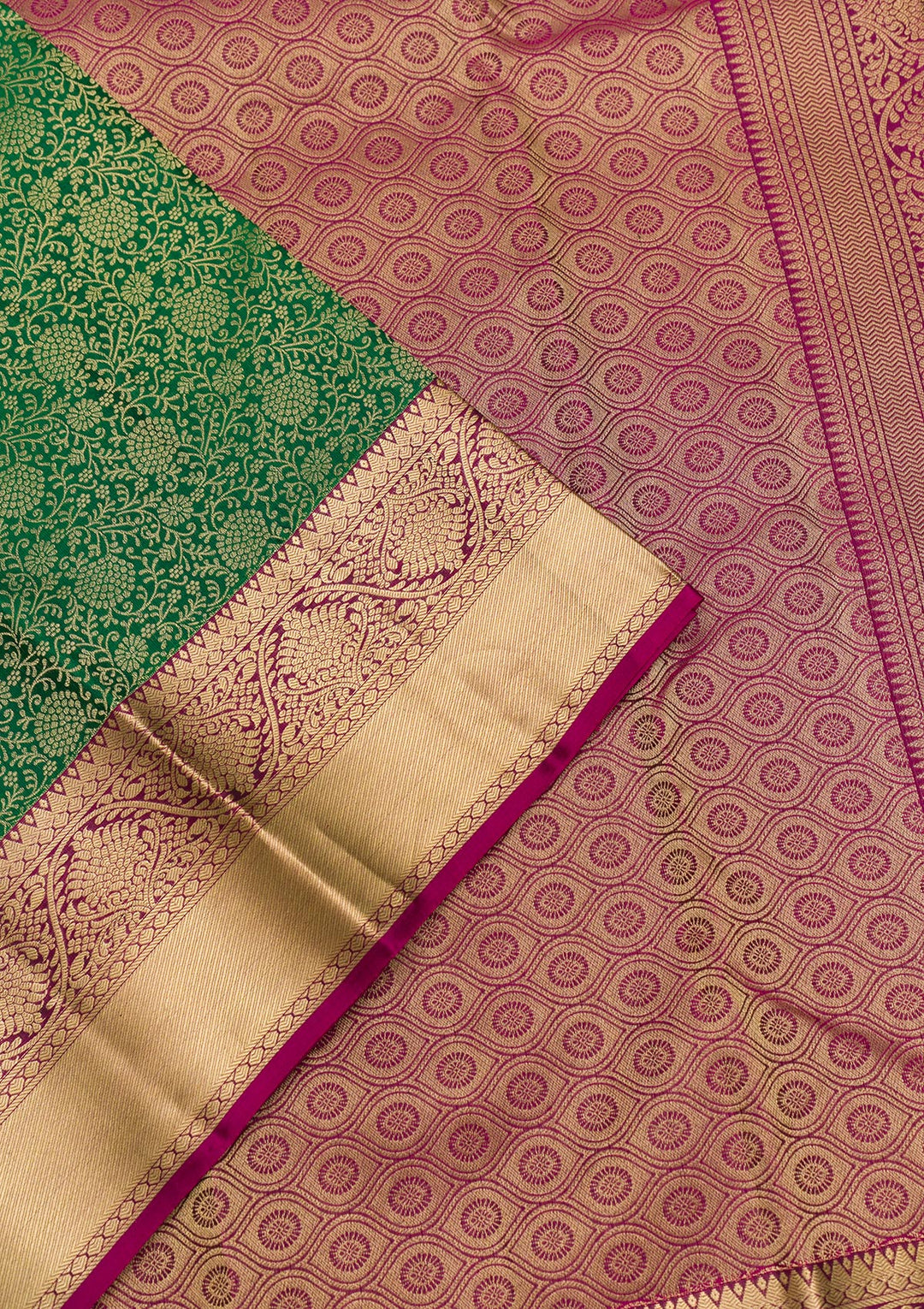 Green Zariwork Kanjivaram Pure Silk Saree
