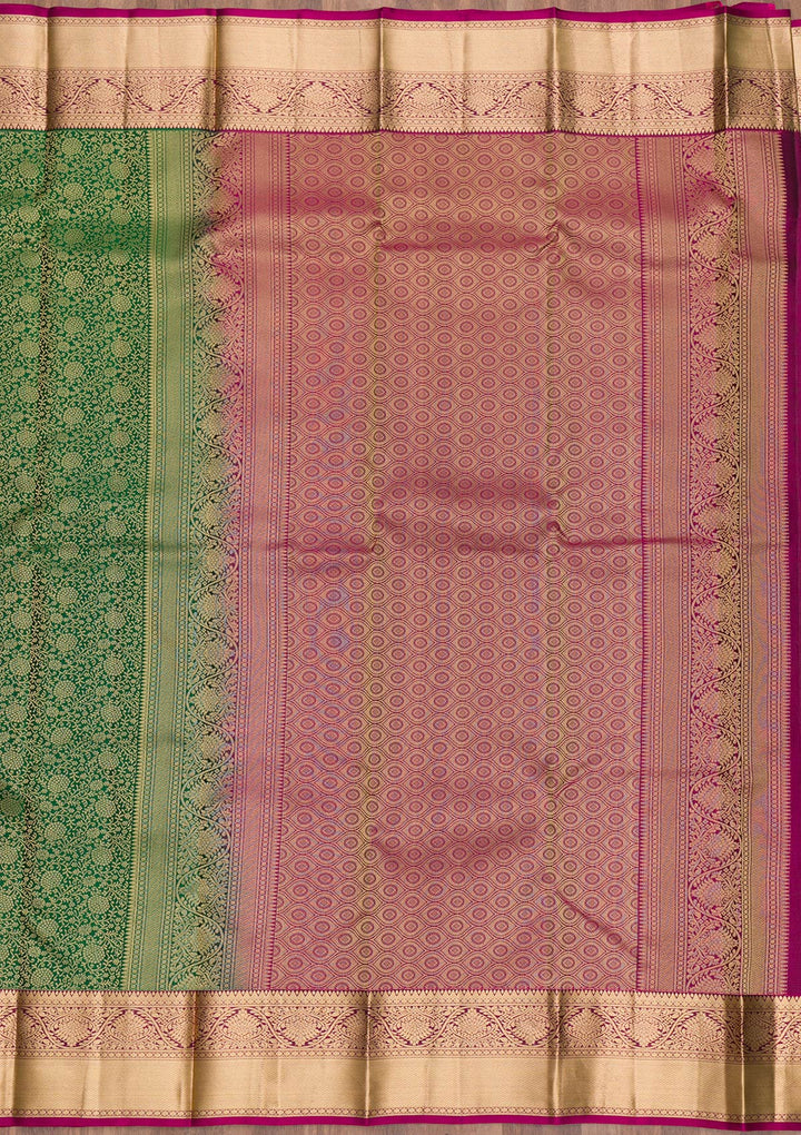 Green Zariwork Kanjivaram Pure Silk Saree