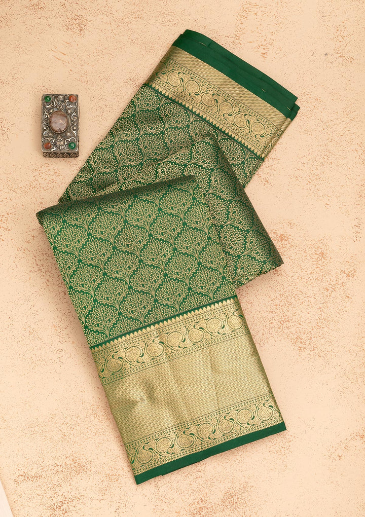 Green Zariwork Pure Silk Saree