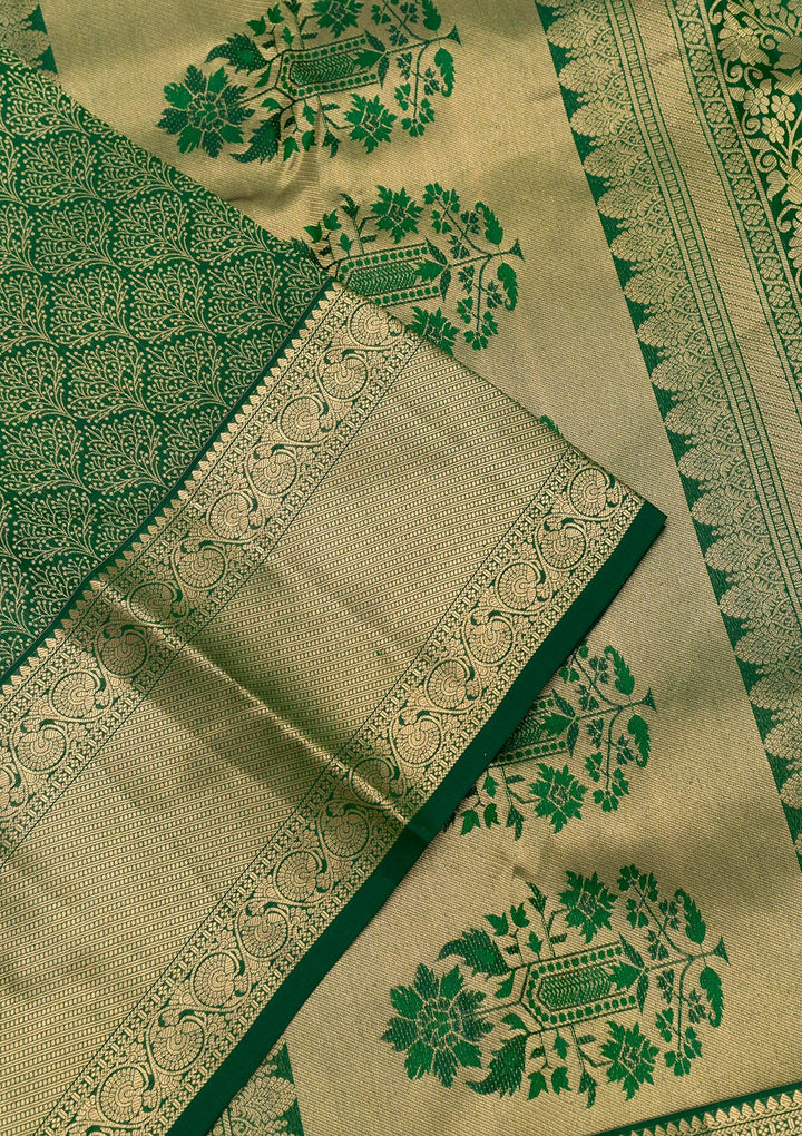 Green Zariwork Pure Silk Saree