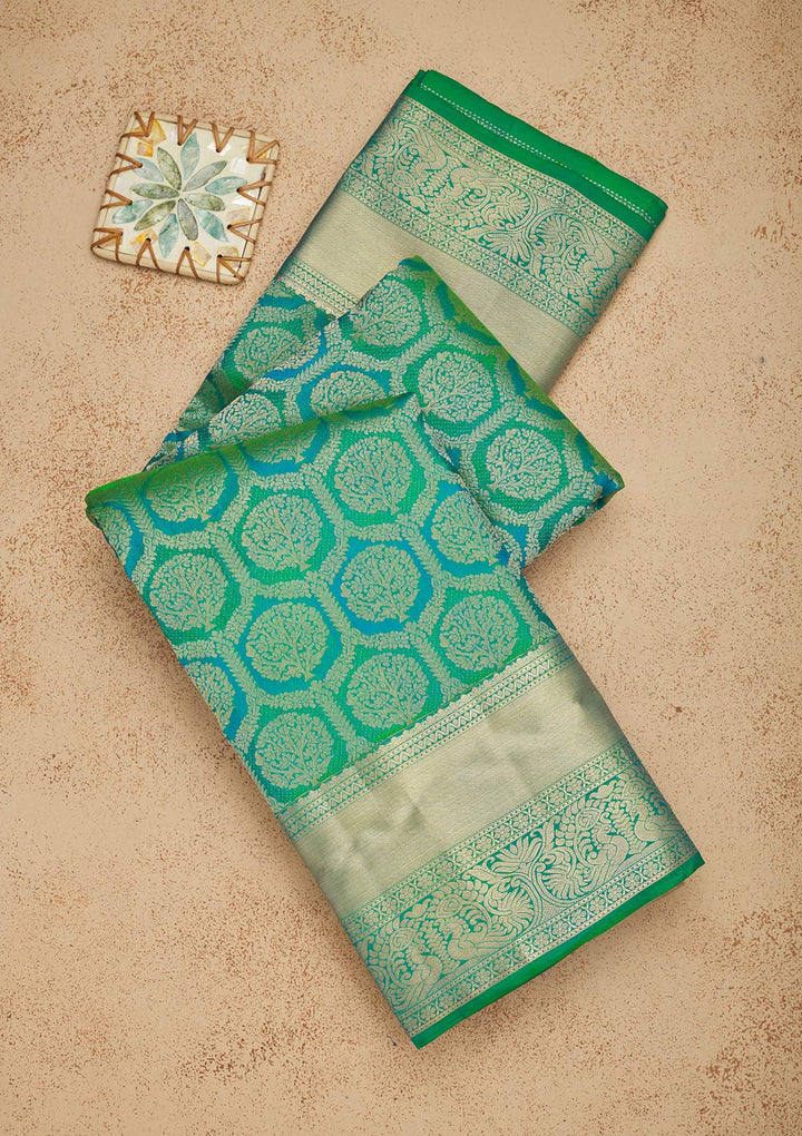 Green Zariwork Pure Silk Saree