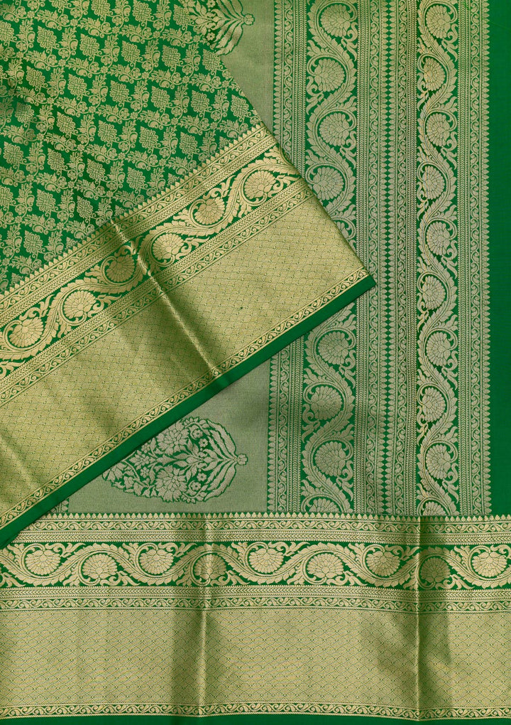 Green Zariwork Pure Silk Saree