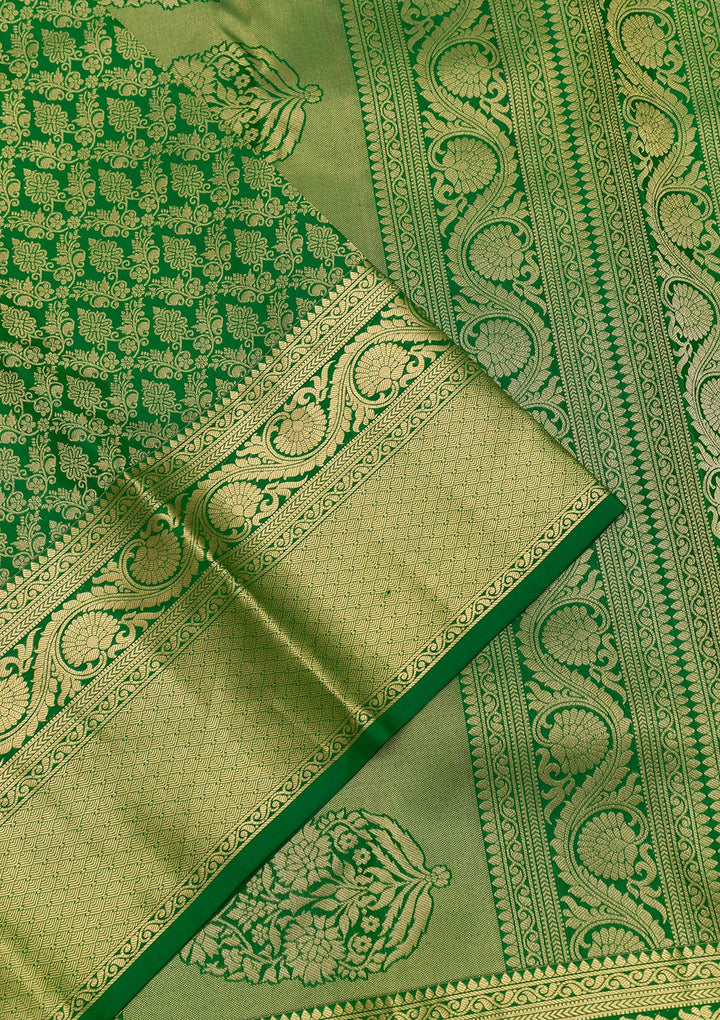 Green Zariwork Pure Silk Saree