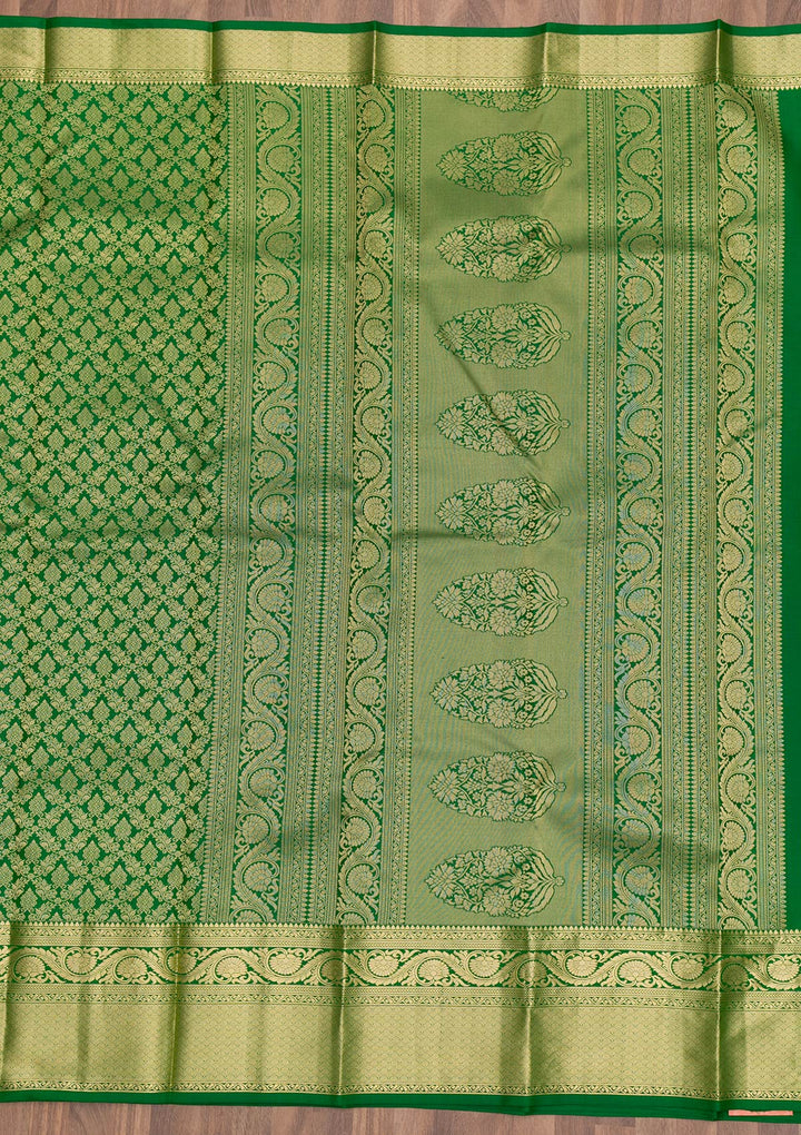 Green Zariwork Pure Silk Saree