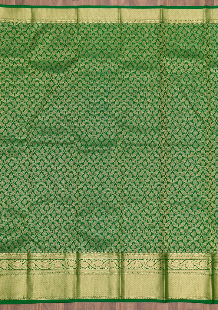 Green Zariwork Pure Silk Saree