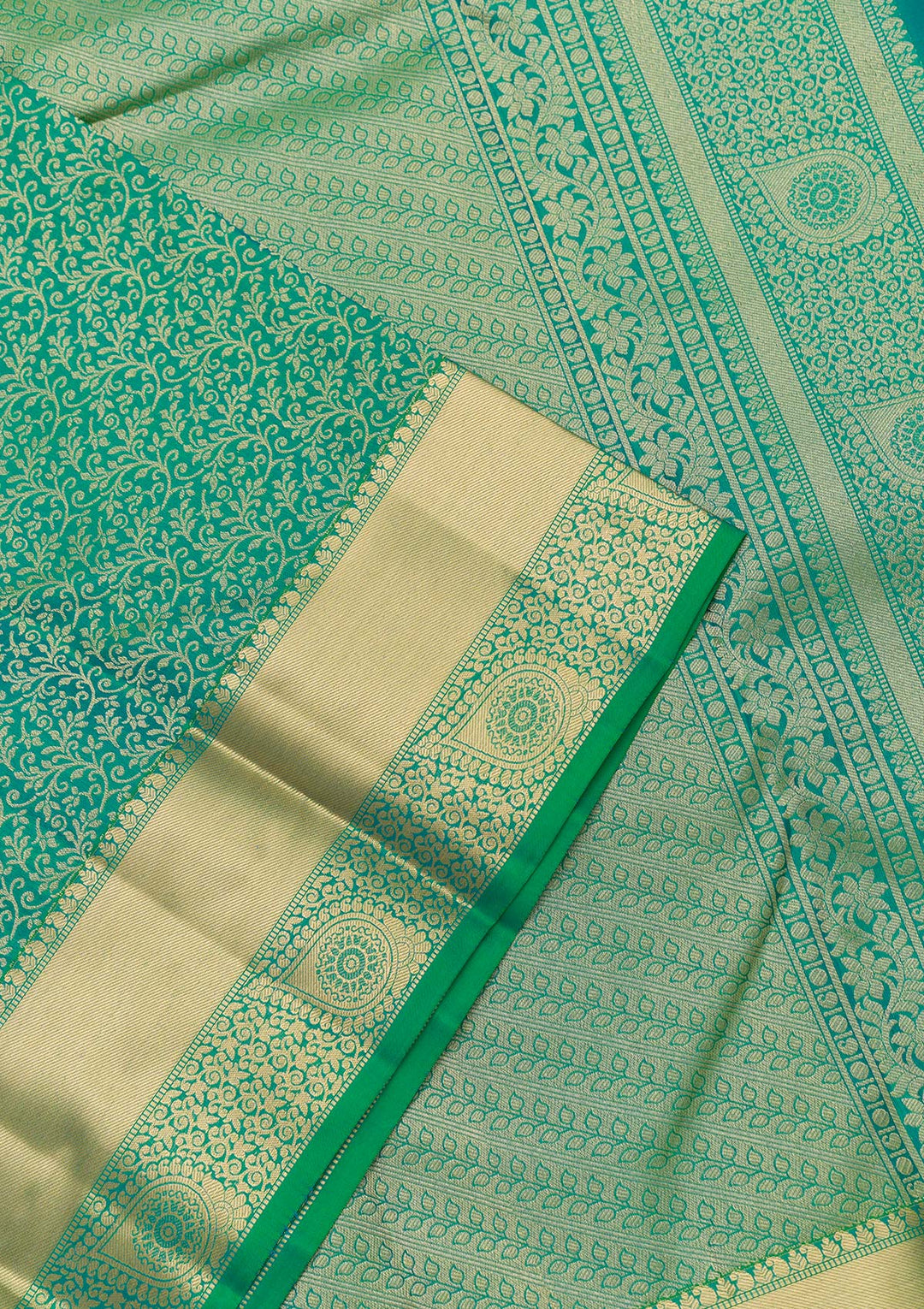 Green Zariwork Kanjivaram Pure Silk Saree