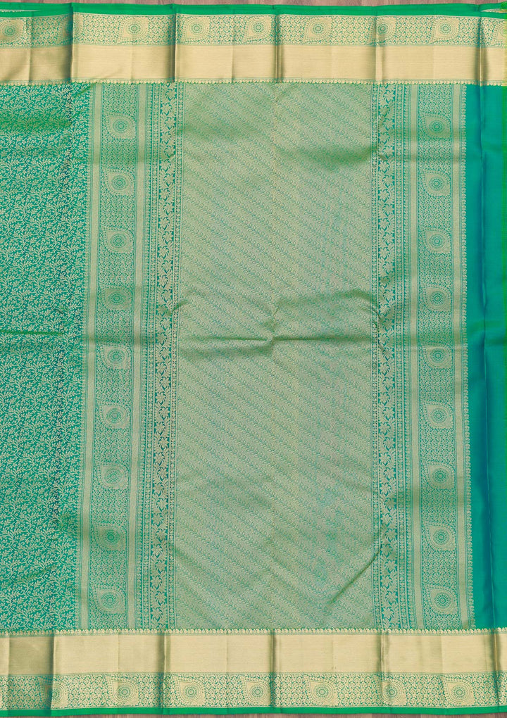Green Zariwork Kanjivaram Pure Silk Saree