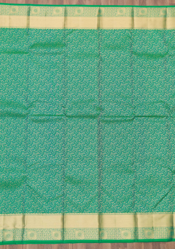 Green Zariwork Kanjivaram Pure Silk Saree
