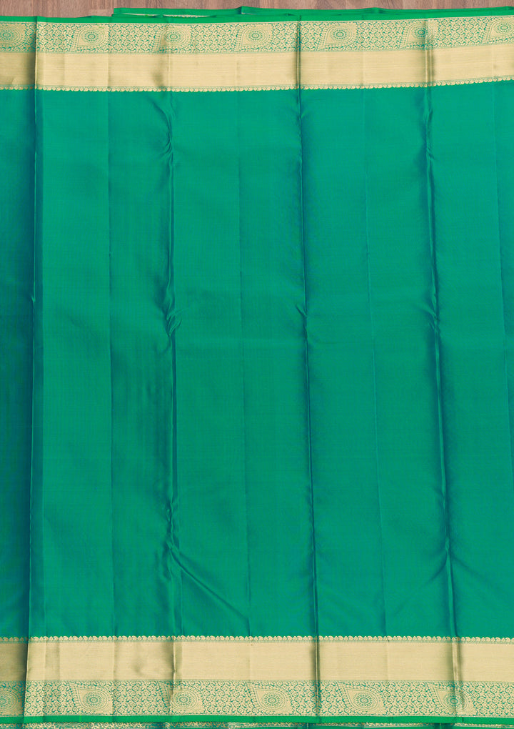 Green Zariwork Kanjivaram Pure Silk Saree