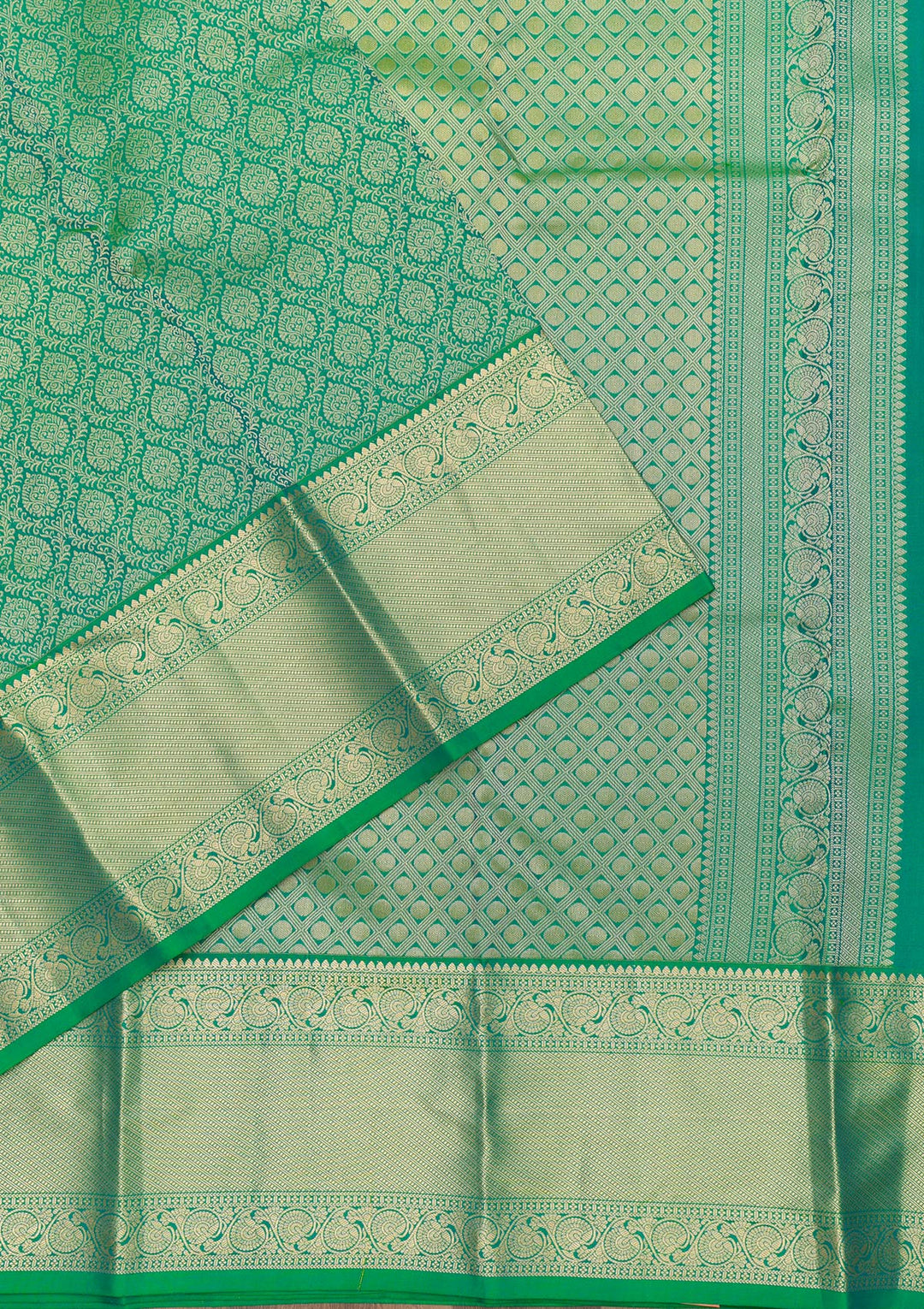 Green Zariwork Kanjivaram Pure Silk Saree
