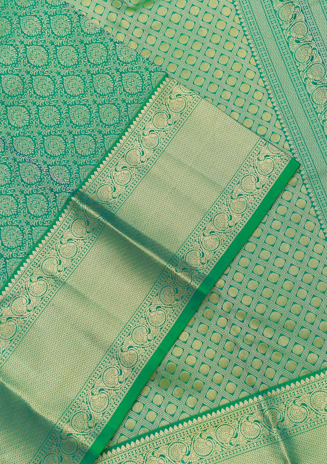 Green Zariwork Kanjivaram Pure Silk Saree