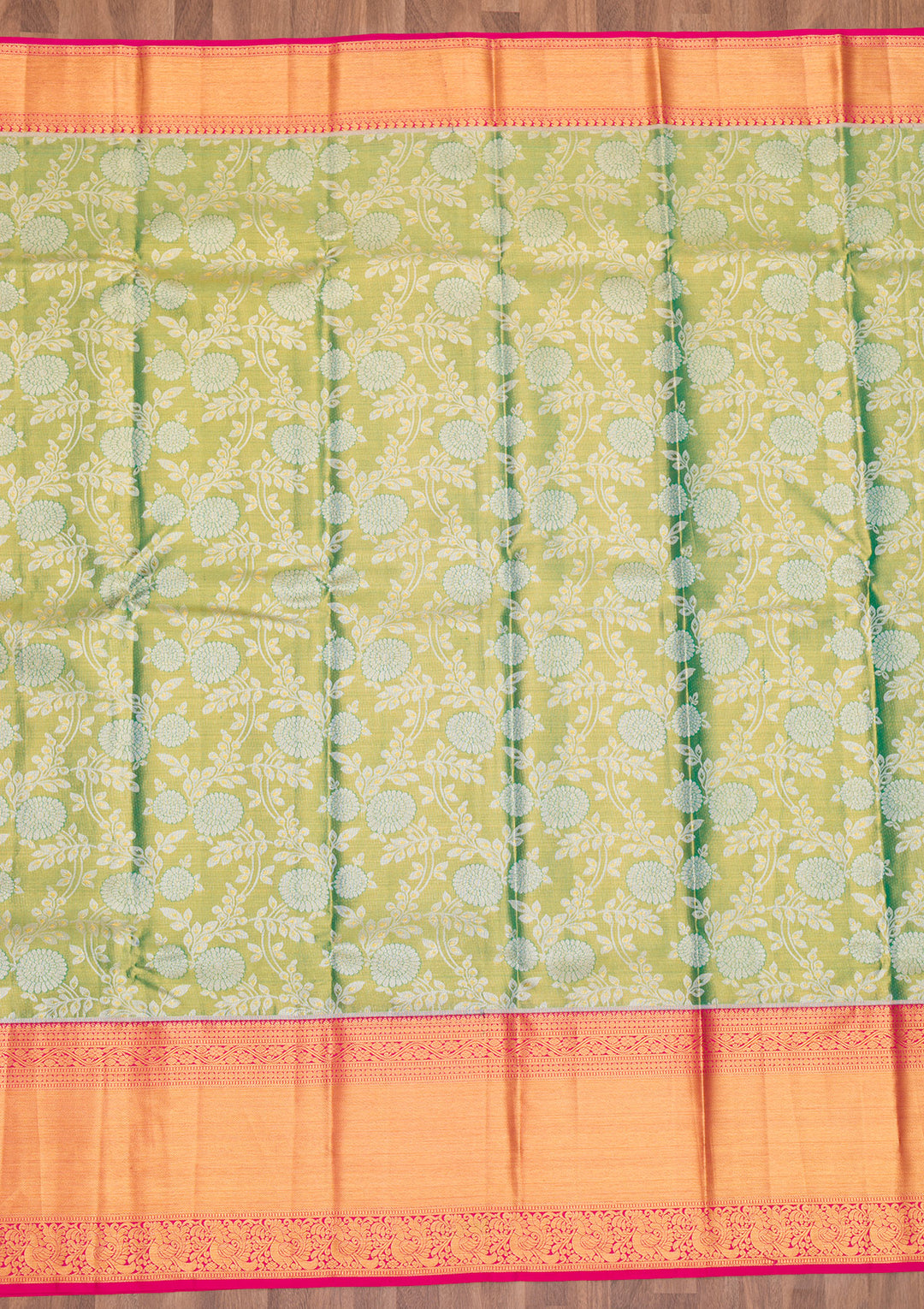 Green Zariwork Kanjivaram Pure Silk Saree