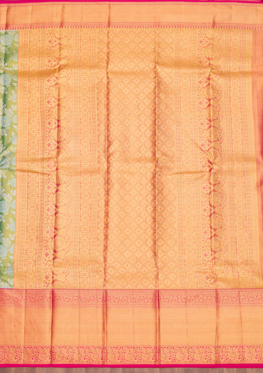 Green Zariwork Kanjivaram Pure Silk Saree