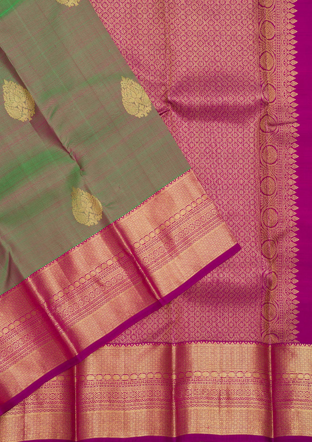 Green Zariwork Kanjivaram Pure Silk Saree